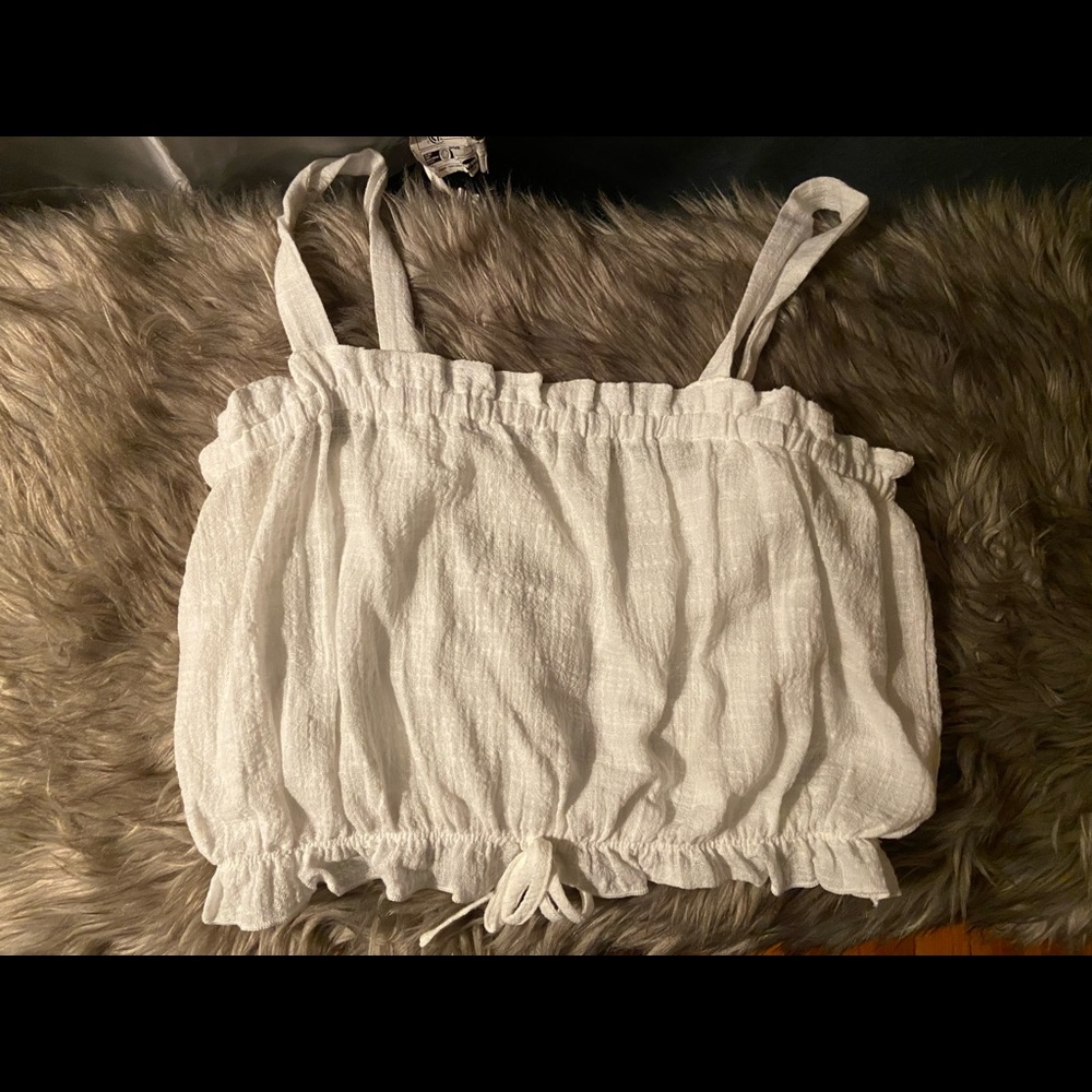 Linen Cropped Tank